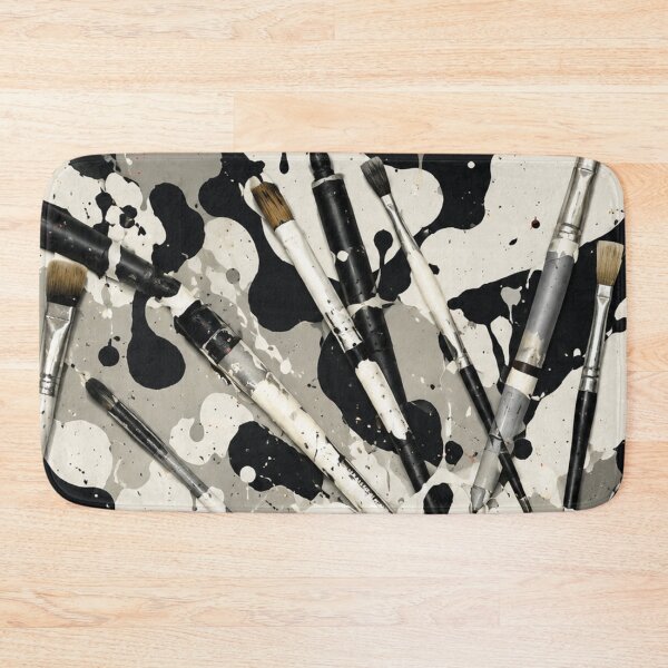 Item preview, Monochrome Brushes and Splatter Mixed Media Art designed and sold by THE SPLATTERED HAUS BY SAGE BANKS.