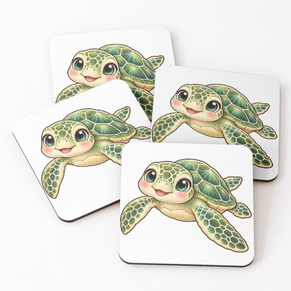 Item preview, Kawaii Marine Green Sea Turtle designed and sold by Krys-Designs.