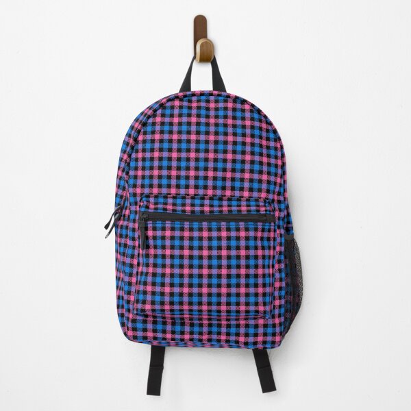 Item preview, Pink And Blue Gingham Check Black designed and sold by PatternTitan.
