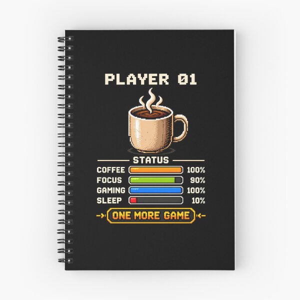 Item preview, Funny Player 01 Coffee Status - Cozy Retro Cute Gamer Design Gift designed and sold by 3B-Store.