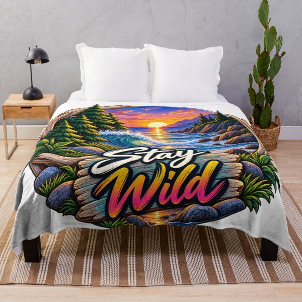 Item preview, Stay Wild Ocean Waves designed and sold by Nunaprettyshop.