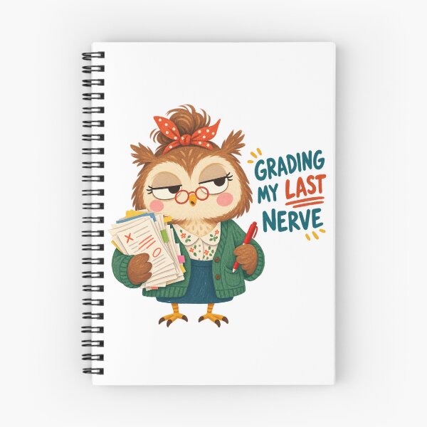 Item preview, Funny Owl Teacher Grading My Last Nerve designed and sold by SayMaria.