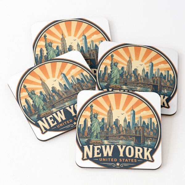 Item preview, New York Vintage Travel United States designed and sold by timiparkerart.