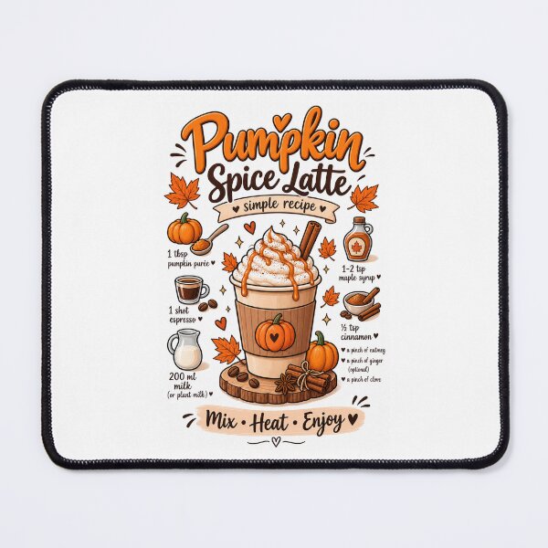 Item preview, Pumpkin Spice Latte – Cozy Fall Coffee Recipe designed and sold by LittleGinnyArt.