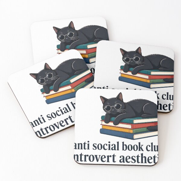 Item preview, ANTI SOCIAL BOOK CLUB CAT  designed and sold by EasyTake.