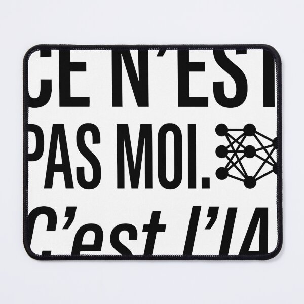 Item preview, It Wasn't Me, It Was AI (Humor, Artificial Intelligence) designed and sold by Niebieski-Labs.