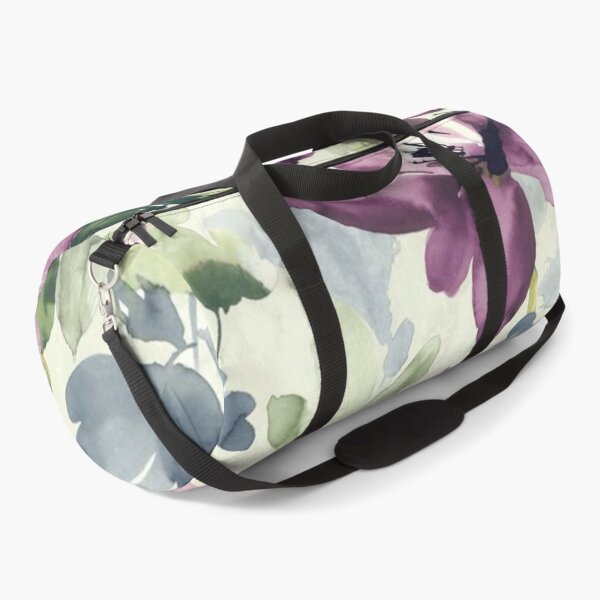 Item preview, Abstract Watercolors Floral Pattern in Green and Purple  designed and sold by ZedColors.