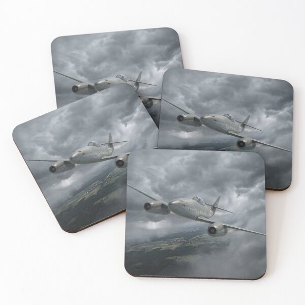 Item preview, Me 262 Storm Clouds Illustration designed and sold by Airpower Art.