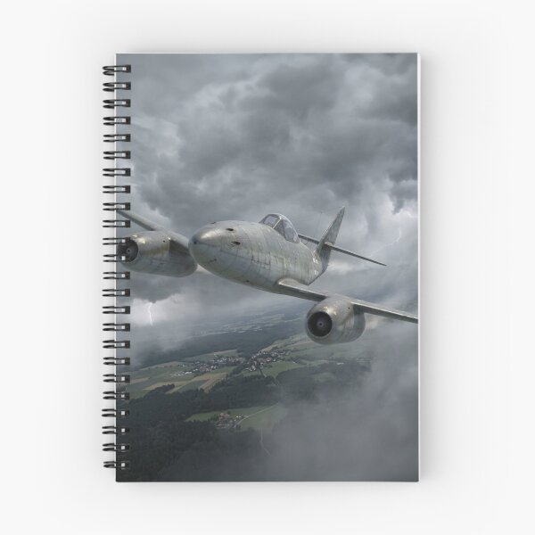 Item preview, Me 262 Storm Clouds Illustration designed and sold by Airpower Art.