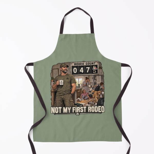 Item preview, Not My First Rodeo – Veteran Dad Family Chaos Humor designed and sold by KissMy6 Industries.