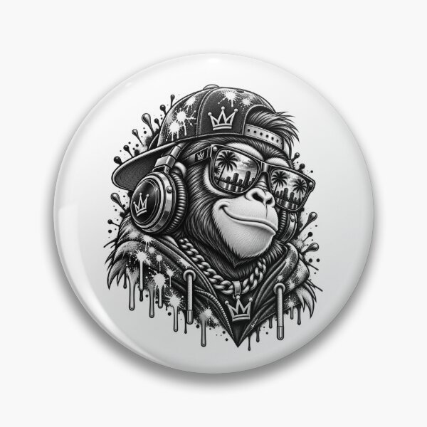 Item preview, Copy of Crowned Gorilla Streetwear – Colorful Graffiti Urban Art designed and sold by KTD28_SHOP.