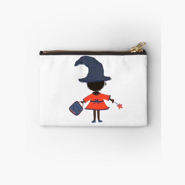 Item preview, Cute African American Halloween Witch Character designed and sold by KaroLeenaDesign.