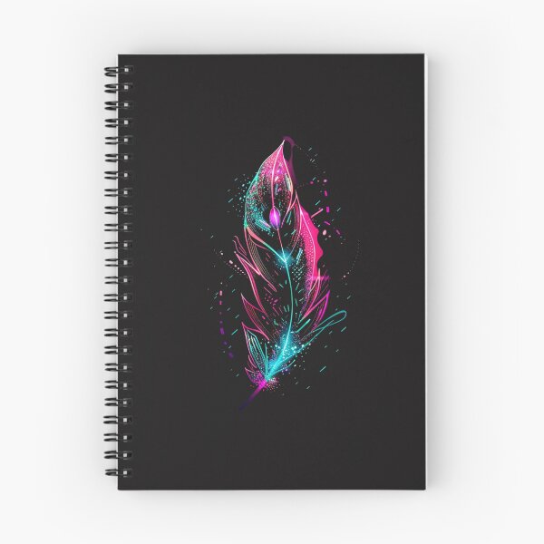 Item preview, neon phoenix feather, glowing, refreshing data designed and sold by RetroWaveArtCo.