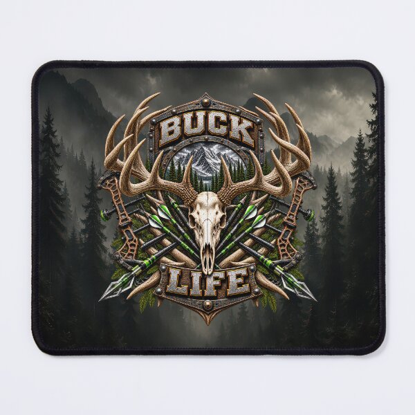Item preview, Buck Life – Whitetail Deer Bowhunting & Archery Hunting Design designed and sold by artistwill.