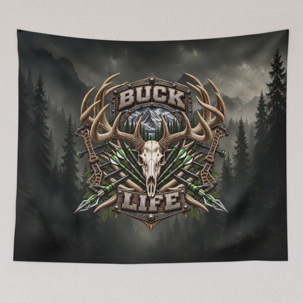 Item preview, Buck Life – Whitetail Deer Bowhunting & Archery Hunting Design designed and sold by artistwill.
