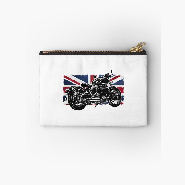 Item preview, Vintage Bobber Motorcycle Britain Flag Rider | ⭐⭐⭐⭐⭐ Best Seller designed and sold by Fijidiha.
