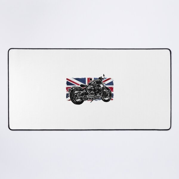 Item preview, Vintage Bobber Motorcycle Britain Flag Rider | ⭐⭐⭐⭐⭐ Best Seller designed and sold by Fijidiha.