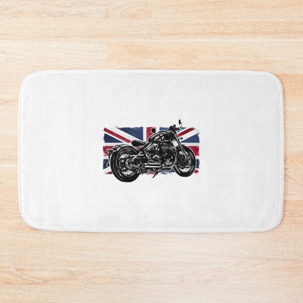 Item preview, Vintage Bobber Motorcycle Britain Flag Rider | ⭐⭐⭐⭐⭐ Best Seller designed and sold by Fijidiha.