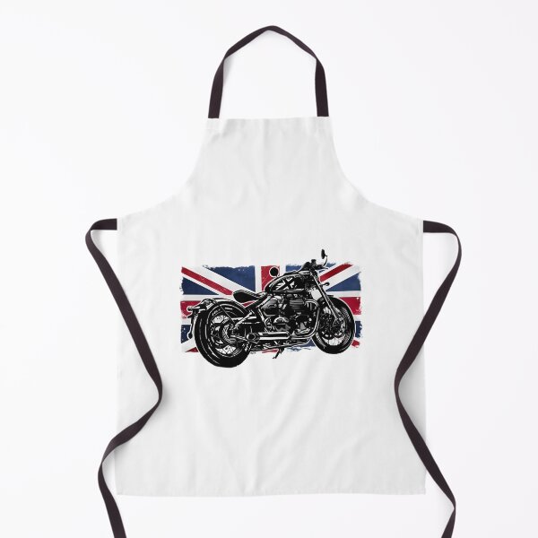 Item preview, Vintage Bobber Motorcycle Britain Flag Rider | ⭐⭐⭐⭐⭐ Best Seller designed and sold by Fijidiha.