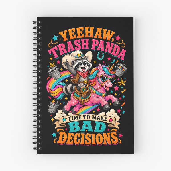 Item preview, Yeehaw Trash Panda – Funny Raccoon Cowboy Bad Decisions designed and sold by Kawaii-n-Spice.