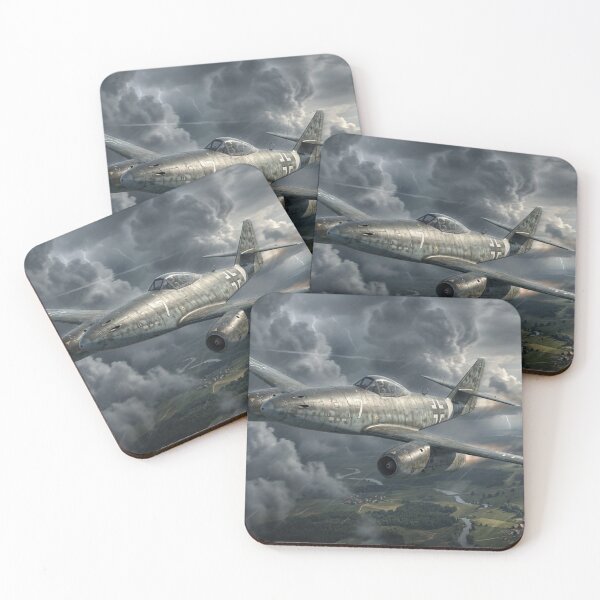 Item preview, Me 262 River Valley Storm Illustration designed and sold by Airpower Art.