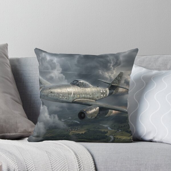 Item preview, Me 262 River Valley Storm Illustration designed and sold by Airpower Art.