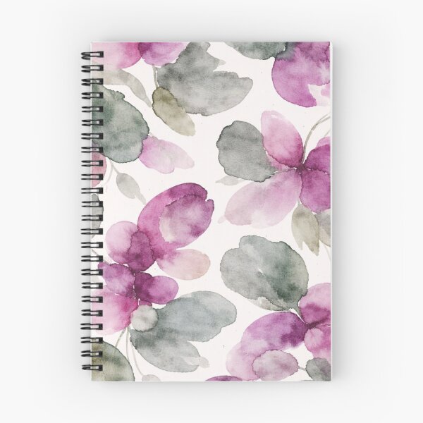 Item preview, Watercolors Floral Pattern in Green and Purple  designed and sold by ZedColors.