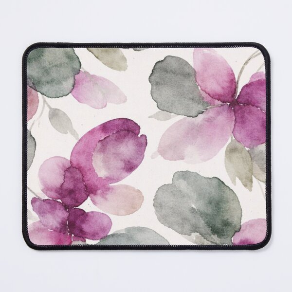 Item preview, Watercolors Floral Pattern in Green and Purple designed and sold by ZedColors.