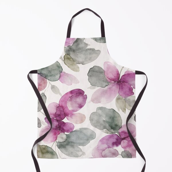 Item preview, Watercolors Floral Pattern in Green and Purple designed and sold by ZedColors.