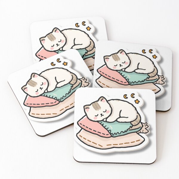 Item preview, Rest Is Productive – Cute Sleeping Cat Self Care Sticker designed and sold by Busybeesfinds.