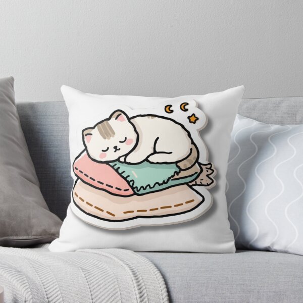 Item preview, Rest Is Productive – Cute Sleeping Cat Self Care Sticker designed and sold by Busybeesfinds.