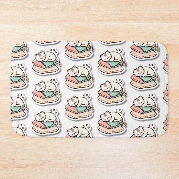 Item preview, Rest Is Productive – Cute Sleeping Cat Self Care Sticker designed and sold by Busybeesfinds.