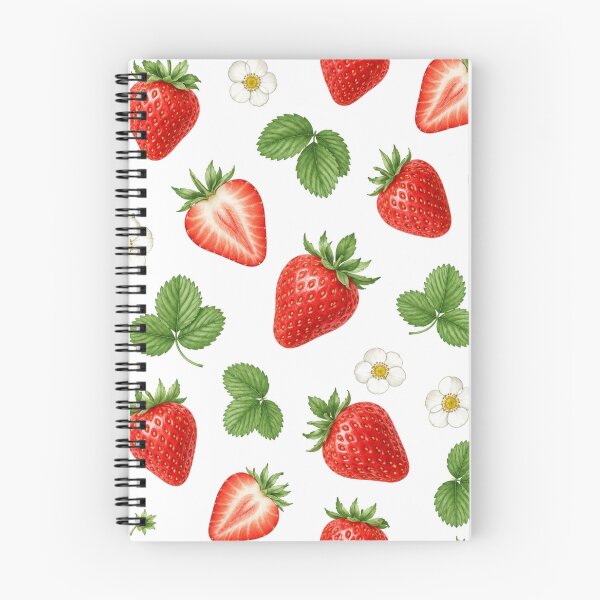 Item preview, Watercolor Strawberry Pattern | Cute Summer Fruit Botanical Seamless Design designed and sold by DreamPixelPrint.