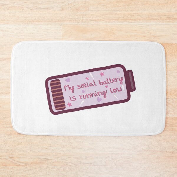 Item preview, Social battery is running low designed and sold by OhMyMagica.