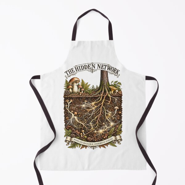 Item preview, The Hidden Network – Vintage Mycelium and Fungi Ecology Illustration designed and sold by AmiGraph.