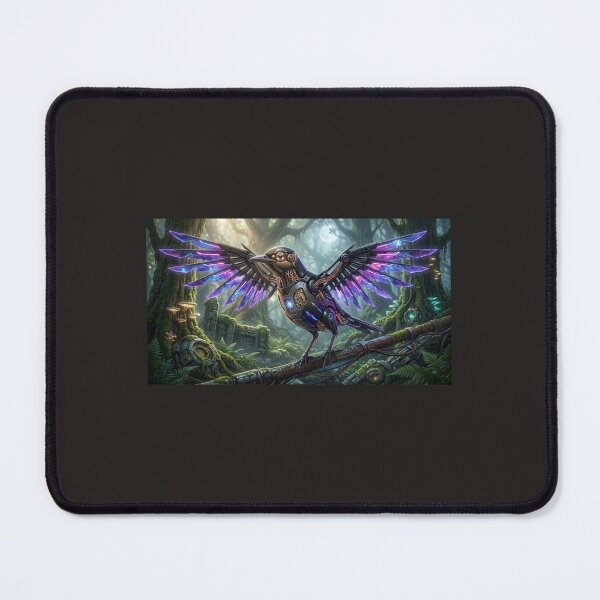 Item preview, Cyberpunk Nightingale – Neon Forest Sentinel designed and sold by synthesisnft.
