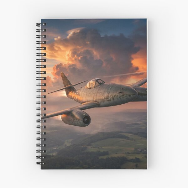 Item preview, Me 262 Golden Sunset Illustration designed and sold by Airpower Art.