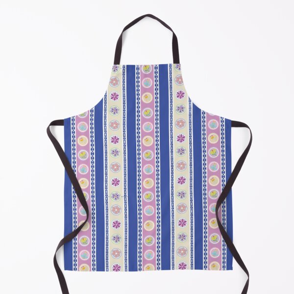 Item preview, Colorful Floral Stripe Pattern with Blue, Pink and Pastel Decorative Motifs designed and sold by ChaReePat.