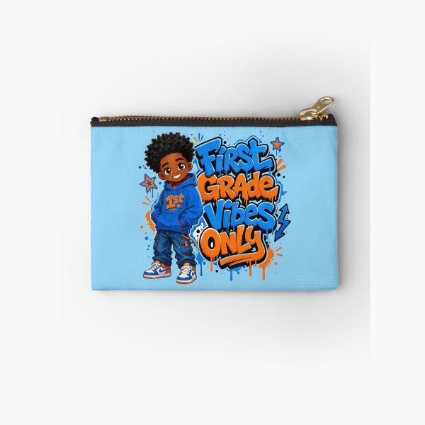 Item preview, First Grade Vibes Only – Black Boy Back to School designed and sold by MomParentADHD.