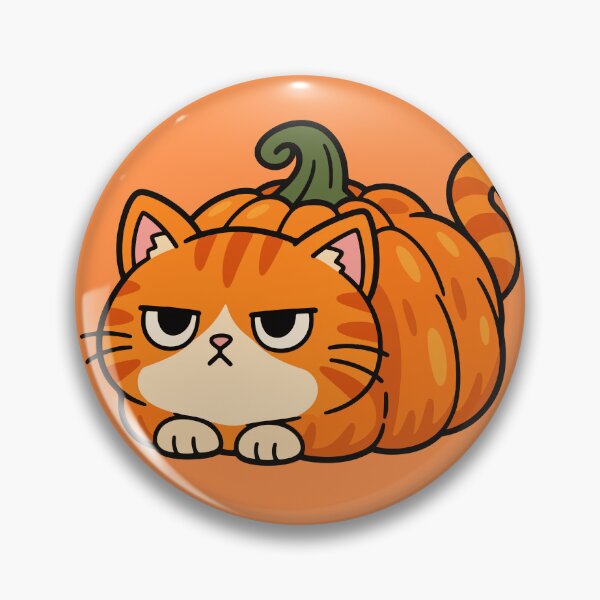 Item preview, Grumpy Pumpkin Cat – Cute Orange Tabby Halloween designed and sold by MewMade.