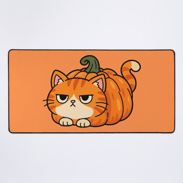 Item preview, Grumpy Pumpkin Cat – Cute Orange Tabby Halloween designed and sold by MewMade.