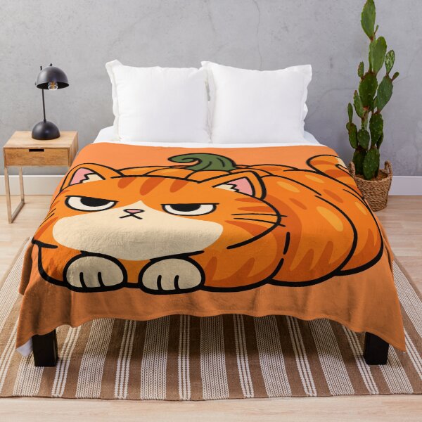 Item preview, Grumpy Pumpkin Cat – Cute Orange Tabby Halloween designed and sold by MewMade.