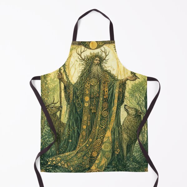 Item preview, The Green Lord, Guardian of the Wild | Celtic Forest God Art designed and sold by Stoneflower-Art.