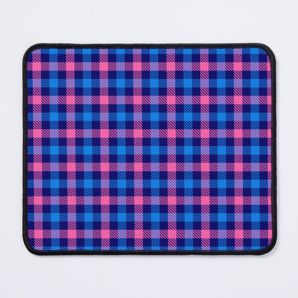 Item preview, Pink And Blue Gingham Check Navy Blue  designed and sold by PatternTitan.