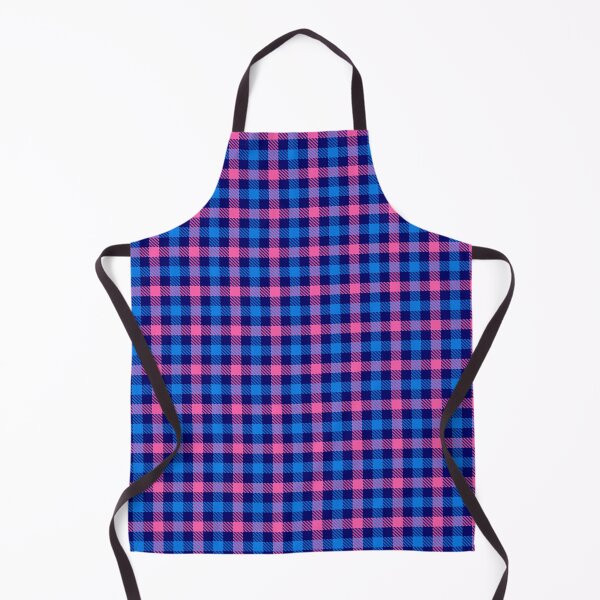 Item preview, Pink And Blue Gingham Check Navy Blue  designed and sold by PatternTitan.
