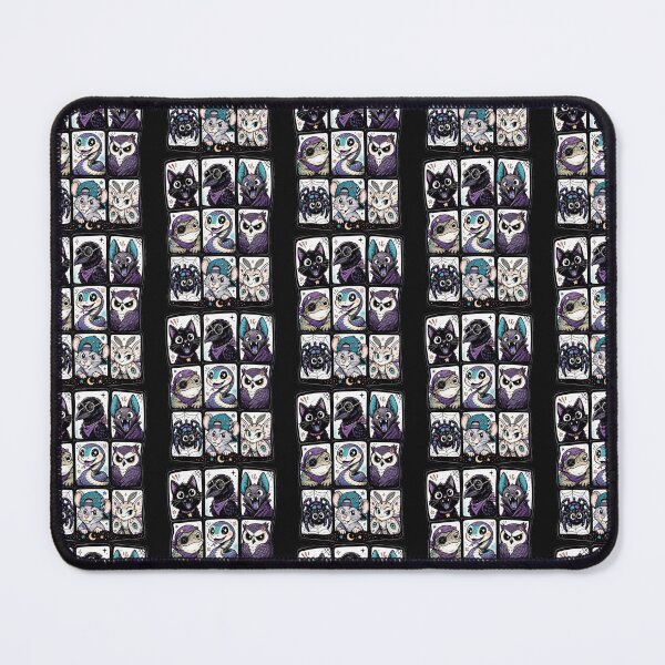 Item preview, Cute Halloween Witch Familiar Animals Comic Portrait Collection designed and sold by JerdbordinShop.
