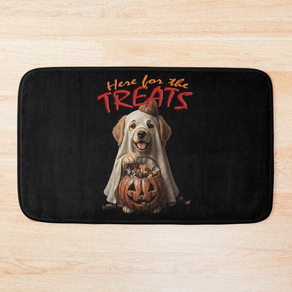Artikelvorschau, Ghost Dog Cute Halloween Golden Retriever - Trick Or Treat entworfen und verkauft von Pfotenfaden.