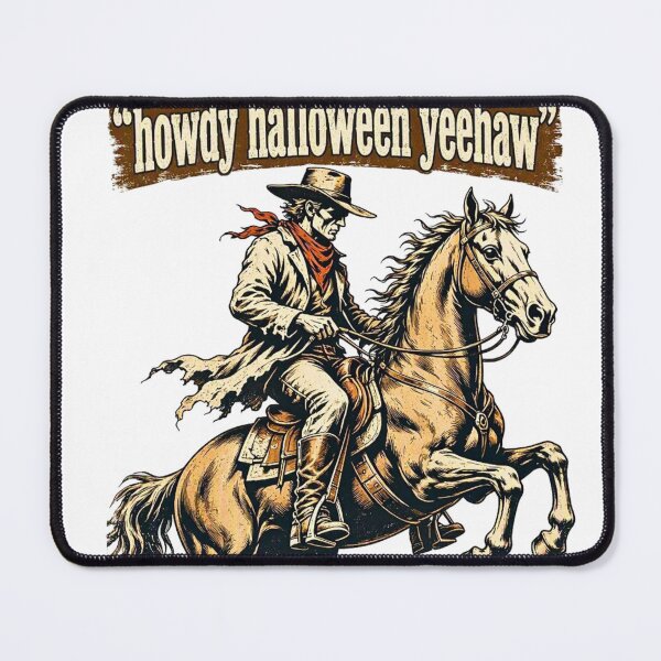 Item preview, HOWDY HALLOWEEN COWBOY GHOST WESTERN YEEHAW RETRO BACK PRINT  designed and sold by EasyTake.