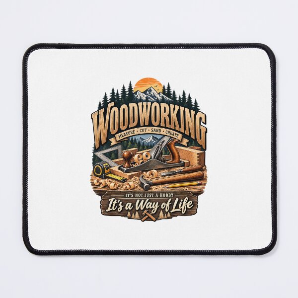 Item preview, Woodworking Vintage Woodworker Tools Retro Carpenter Design designed and sold by MalickaArt.