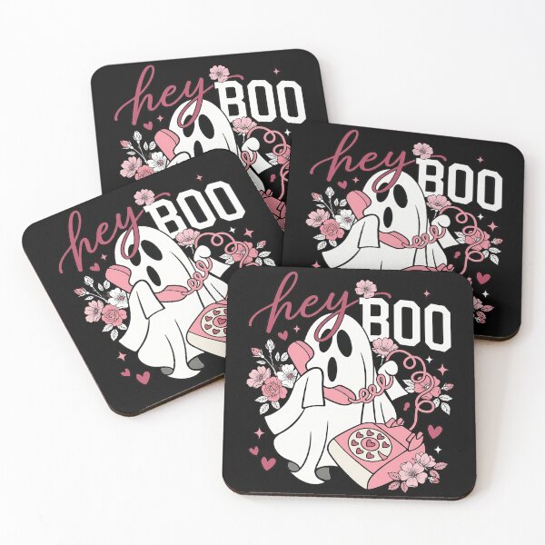 Item preview, Hey Boo Retro Pink Halloween Ghost Girls Kids designed and sold by KroghDs.